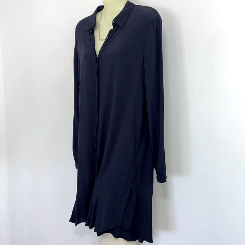 Scotch and Soda Dress Navy Blue Button Down NWOT Sz Small